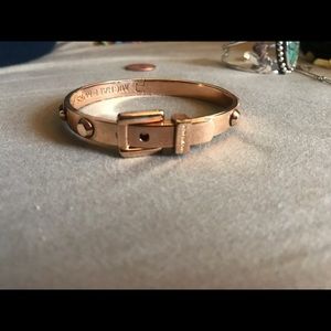 Rose Gold Michael Kors studded buckle bangle